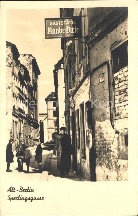 BERLIN  CITY Alt-Berlin Sperlingsgasse Gaststaette Raabe-Diele