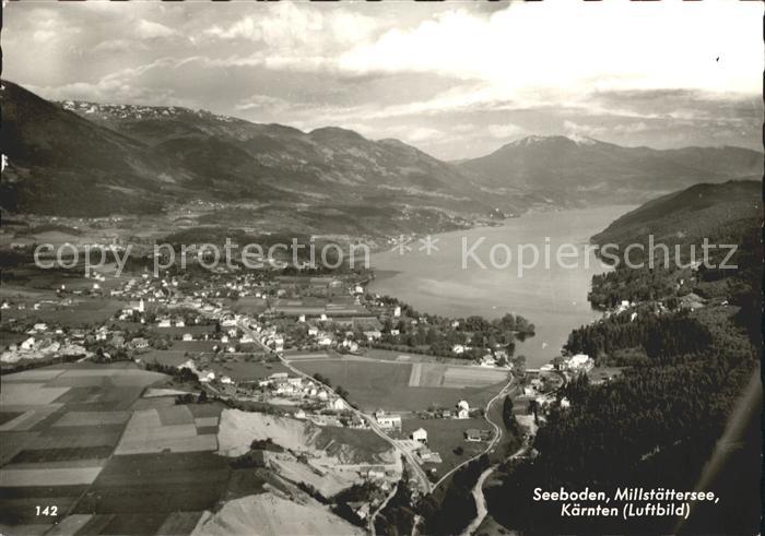 Seeboden Millstaettersee Fliegeraufnahme