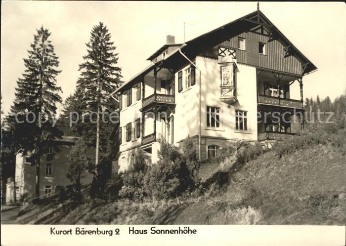 Baerenburg Sachsen Haus Sonnenhoehe