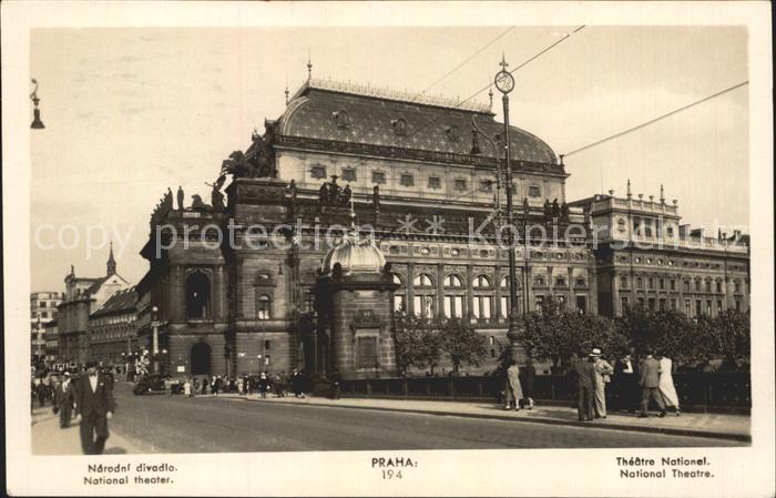 Praha Prahy Prague National Theatre