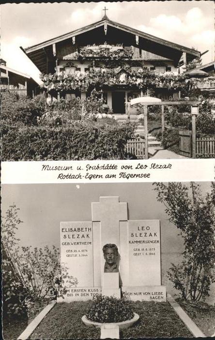 Rottach-Egern Museum und Grabstaette von Leo Slezak