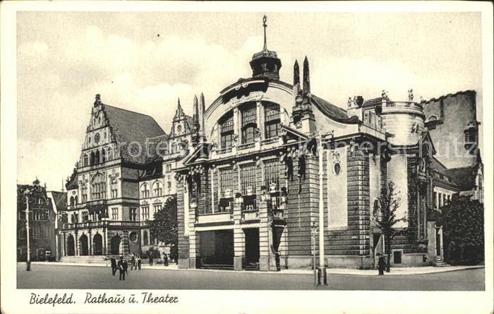 BIELEFELD  CITY Rathaus und Theater