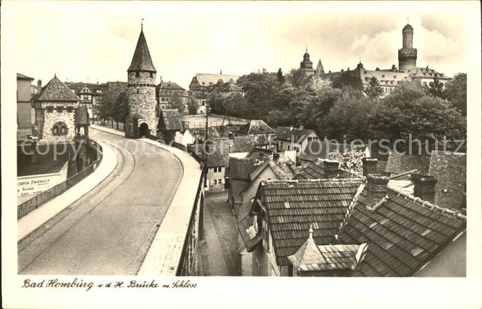 Bad Homburg mit Bruecke und Schloss