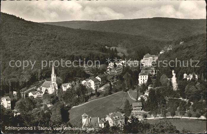 Schlangenbad Taunus Panorama vom Wilhelmsfelsen