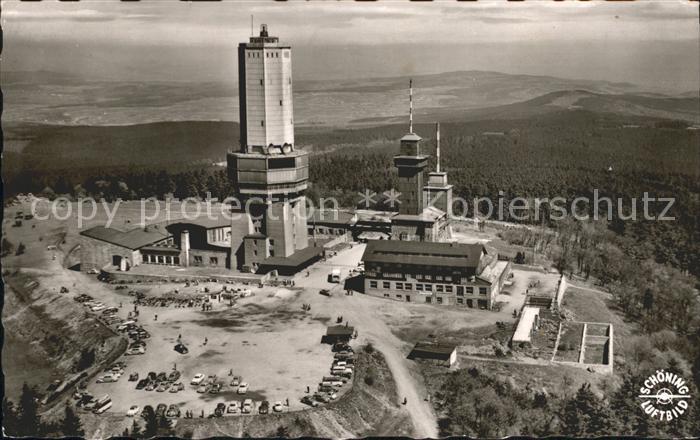 Feldberg Taunus Aussichts Fernseh und Fernmeldeturm Fliegeraufnahme