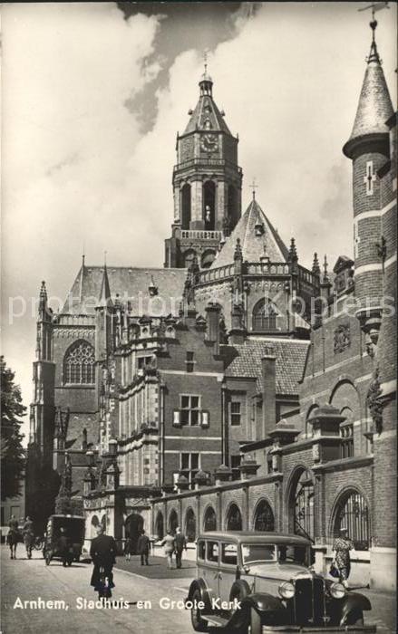 Arnhem Stadthuis en Groote Kerk