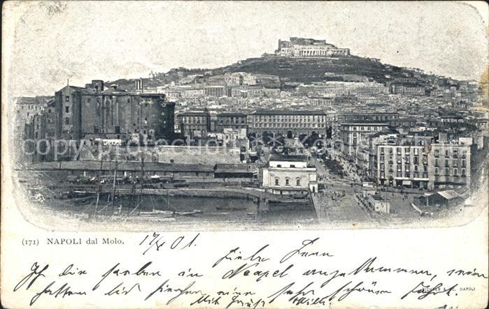 Napoli Neapel da Molo Panorama