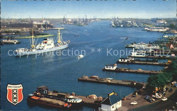 Amsterdam Niederlande Hafengezicht