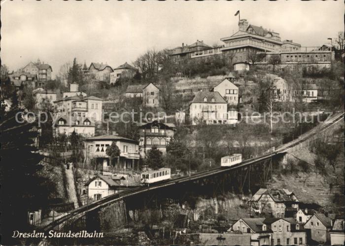 DRESDEN Elbe Standseilbahn Ortsansicht