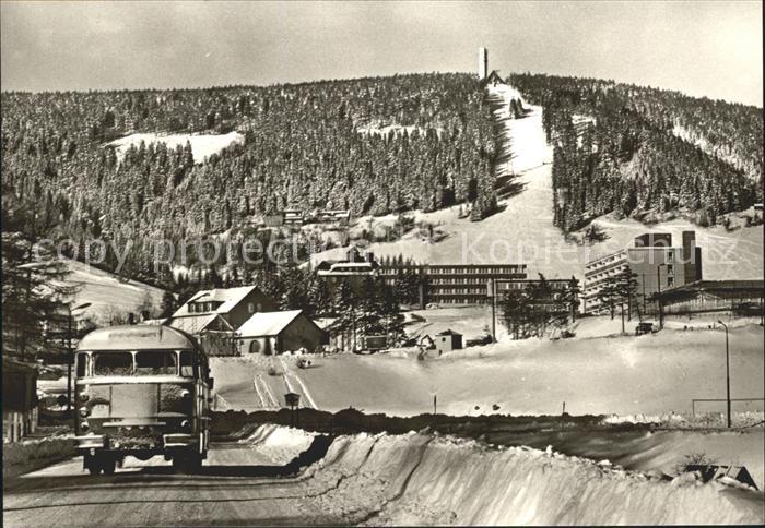 Oberwiesenthal Erzgebirge Blick zum Fichtelberg