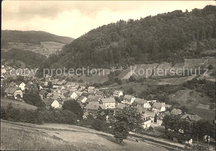Pappenheim Thueringen mit der Hohen Warte