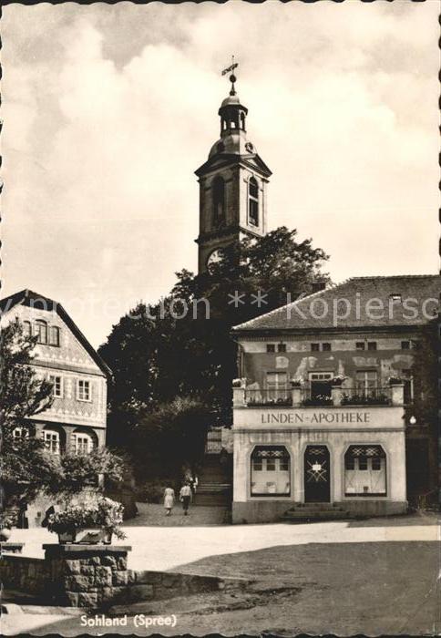 Sohland Spree Brunnen Linden Apotheke Kirche