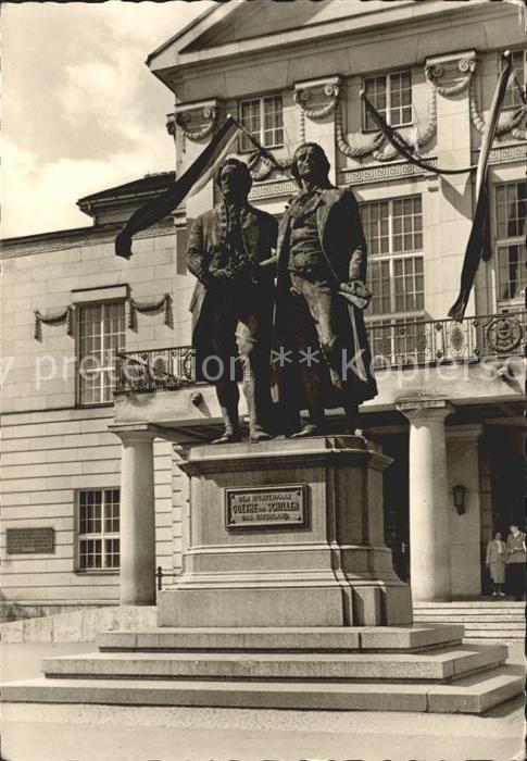 Weimar Thueringen Goethe Schiller Denkmal
