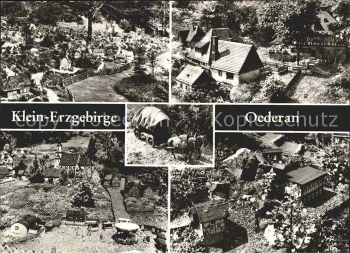 Oederan Klein Erzgebirge Teilansicht Frohnauer Hammer Rummelplatz Alter Planwage