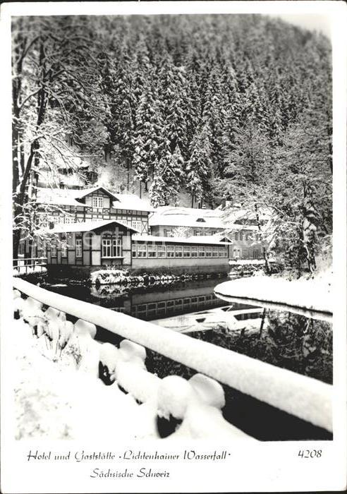 Lichtenhain Sebnitz Hotel und Gaststaette Lichenhainer Wasserfall