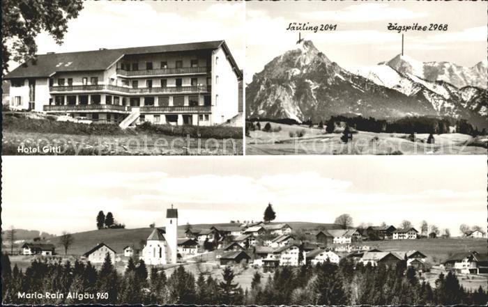 Maria Rain Allgaeu Hotel Gitti Saeuling Zugspitze