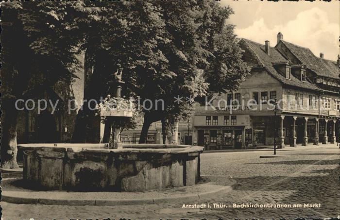 Arnstadt Ilm Bachkirchenbrunnen am Markt