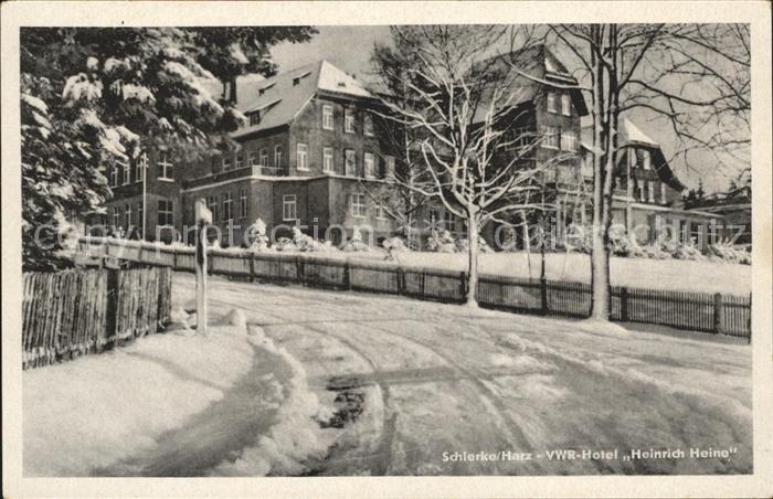 Schierke Harz VWR Hotel Heinrich Heine