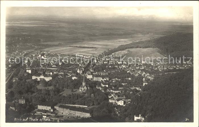 Thale Harz Fliegeraufnahme