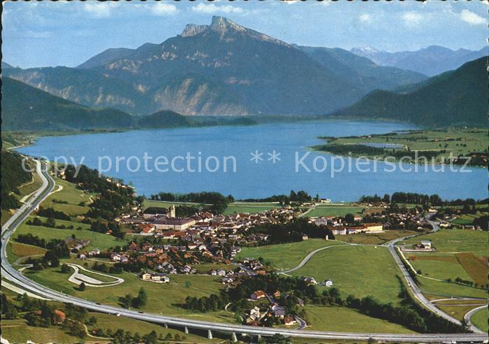 Mondsee Salzkammergut Autobahn Salzburg- Wien Schafberg