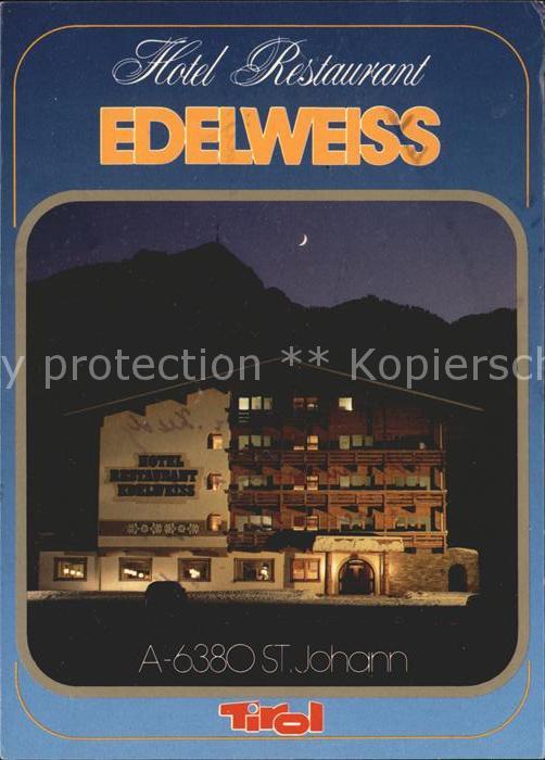 St Johann Tirol Hotel Restaurant Edelweiss