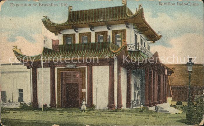Exposition Universelle Bruxelles 1910 Pavillon Indo-Chine