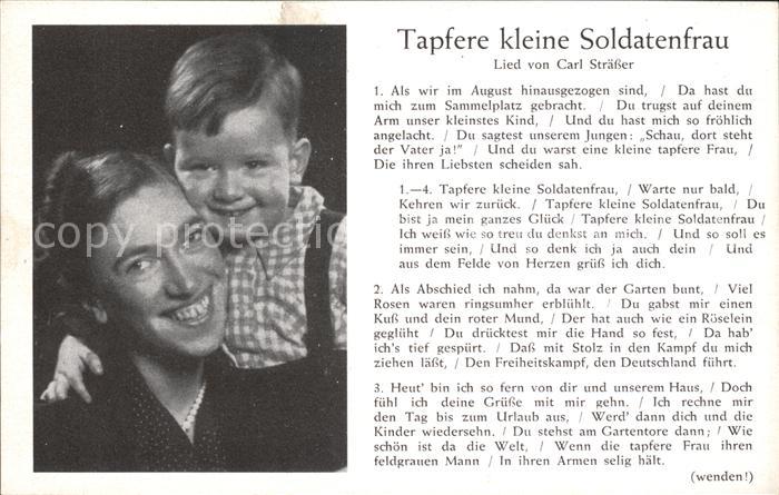 Liederkarte Tapfere kleine Soldatenfrau
