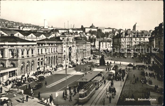 Strassenbahn Zuerich Bahnhofplatz