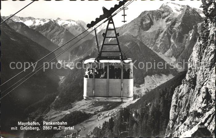 Seilbahn Mayrhofen Penkenbahn Gruenberg Zillertal