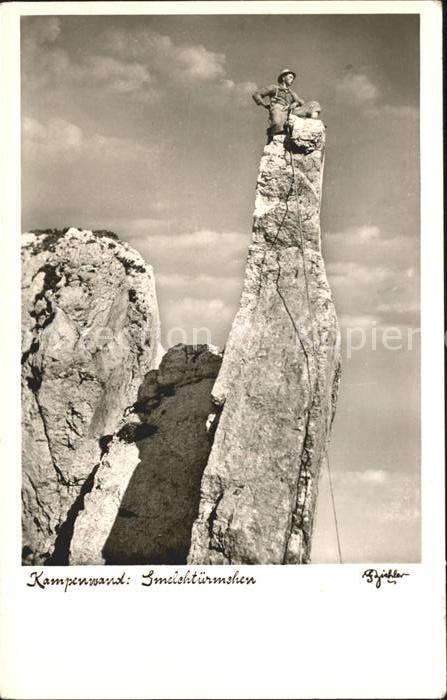 Bergsteigen Klettern Kampenwand Gmeltuermchen