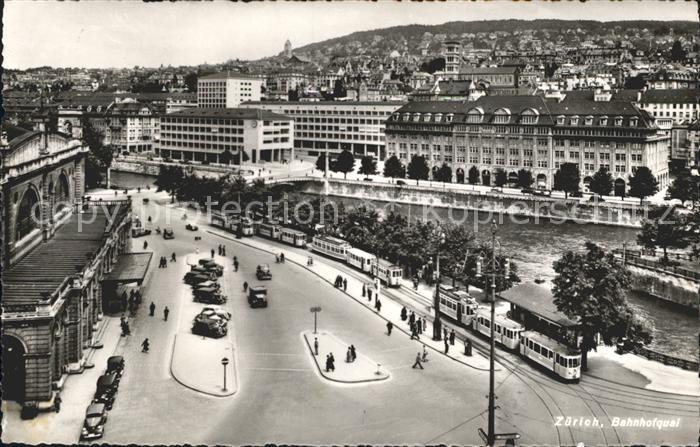 Strassenbahn Zuerich Bahnhofquai