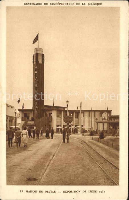 Exposition Liege 1930 Maison du Peuple