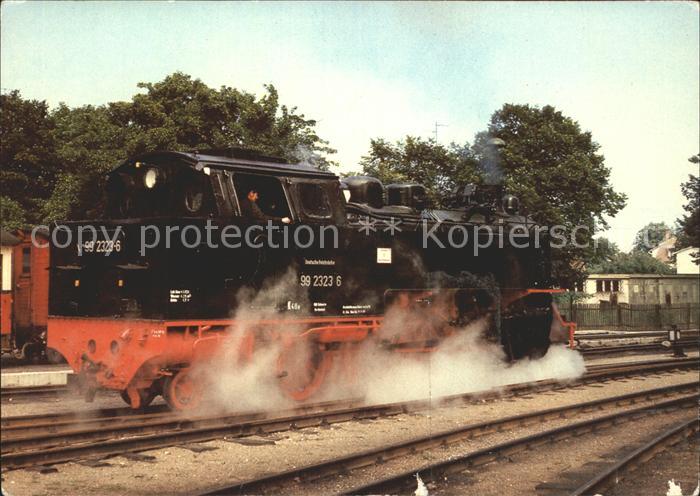 Lokomotive Schmalspurlok 99 2322 Bahnhof Kuehlungsborn
