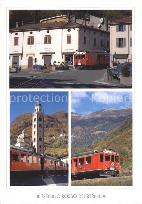 Eisenbahn Trenino rosso del Bernina Tirano