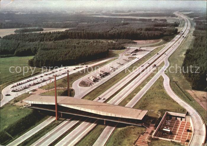 Autobahn Hansa-Linie Brückenrasthaus Dammer Berg