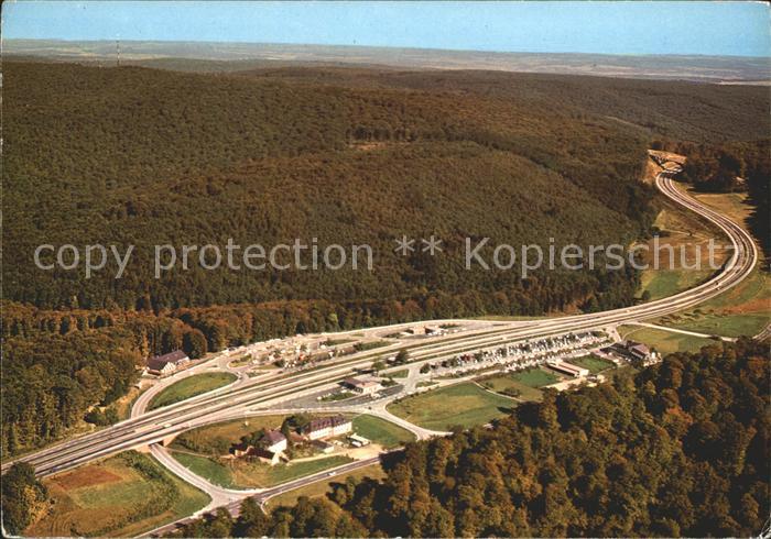 Autobahn Rasthaus im Spessart Motel Rohrbrunn Fliegeraufnahme