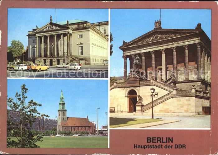 Opergebaeude Berlin Marienkirche Nationalgalerie