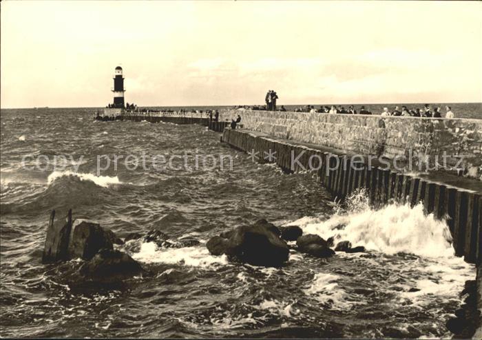 Leuchtturm Lighthouse Warnemuende An der Mole