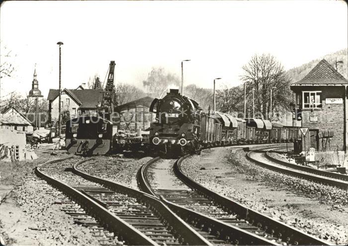 Lokomotive 41-1150 Bahnhof Uhlstädt