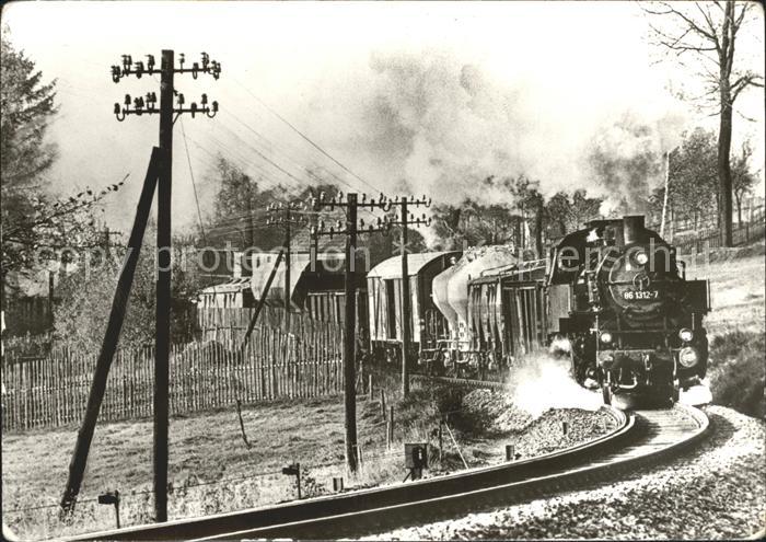 Lokomotive 86-1312 Nahgueterzug Walthersdorf