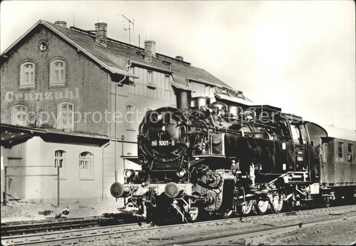 Lokomotive 86-1001 Cranzahl Bahnhof