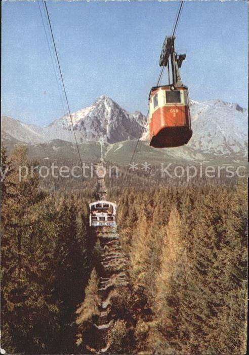 Seilbahn Tatransky Narodny Park Skalnate pleso Lomnicky stit