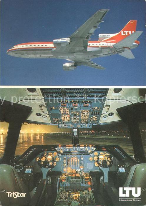 Flugzeuge Zivil LTU TriStar L-1011-500 Lockheed Cockpit