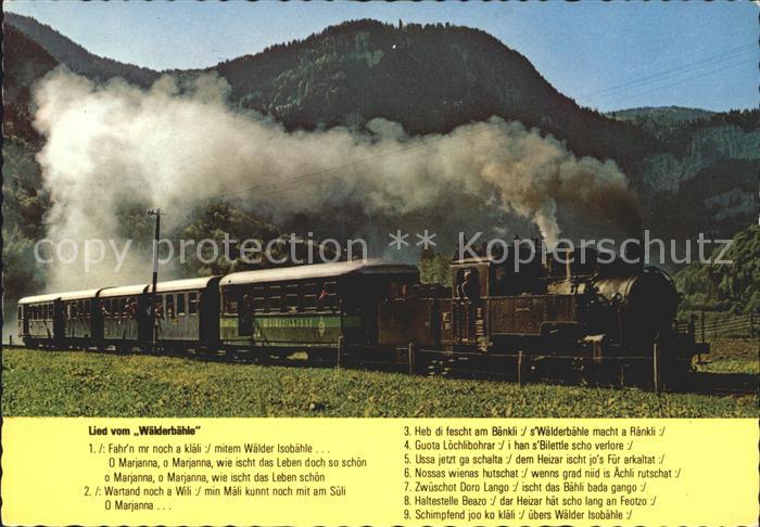 Eisenbahn Lied Waelderbaehnle Bregenzerwaldbahn