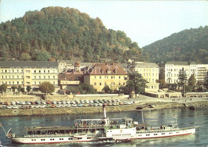 Dampfer Seitenrad Junger Pionier Weisse Flotte Dresden