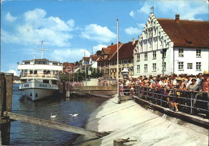 Motorschiffe Baden Meersburg am Bodensee Hafen
