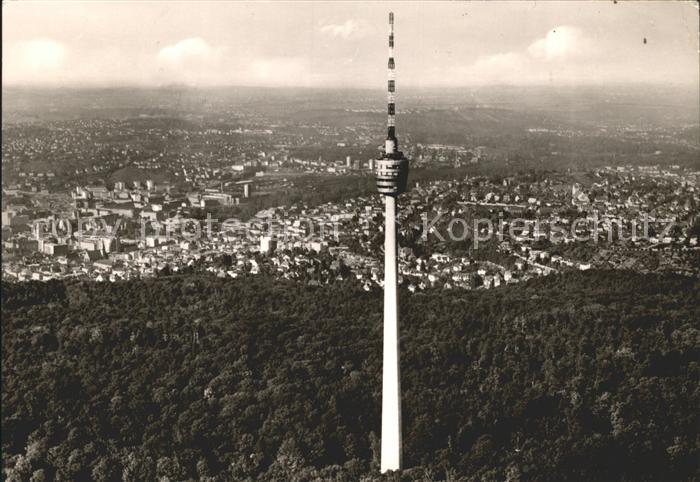 Fernsehturm Funkturm Stuttgart Fliegeraufnahme