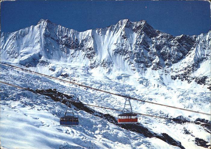 Seilbahn Saas-Fee-Felskinn Taeschhorn Dom