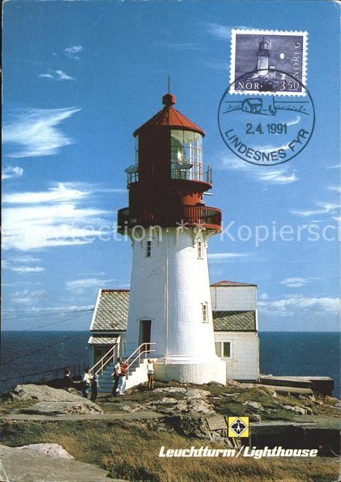 Leuchtturm Lighthouse Lindesnes Norwegen Suedspitze