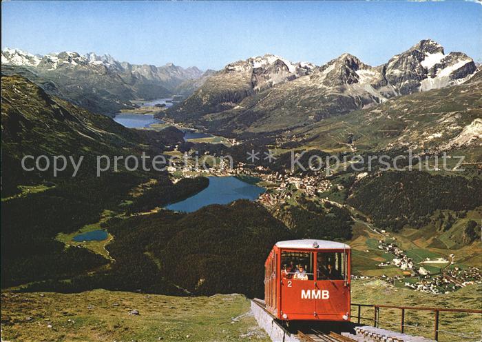 Zahnradbahn Muottas Muragl Oberengadiner Seen